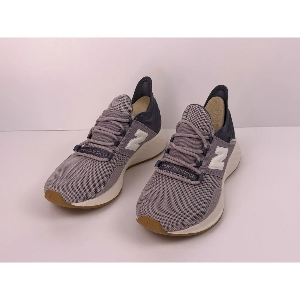 New Balance Fresh Foam Roav Women Size 9 B/Medium Grey/Purple/Gum Brown WROAV7E3